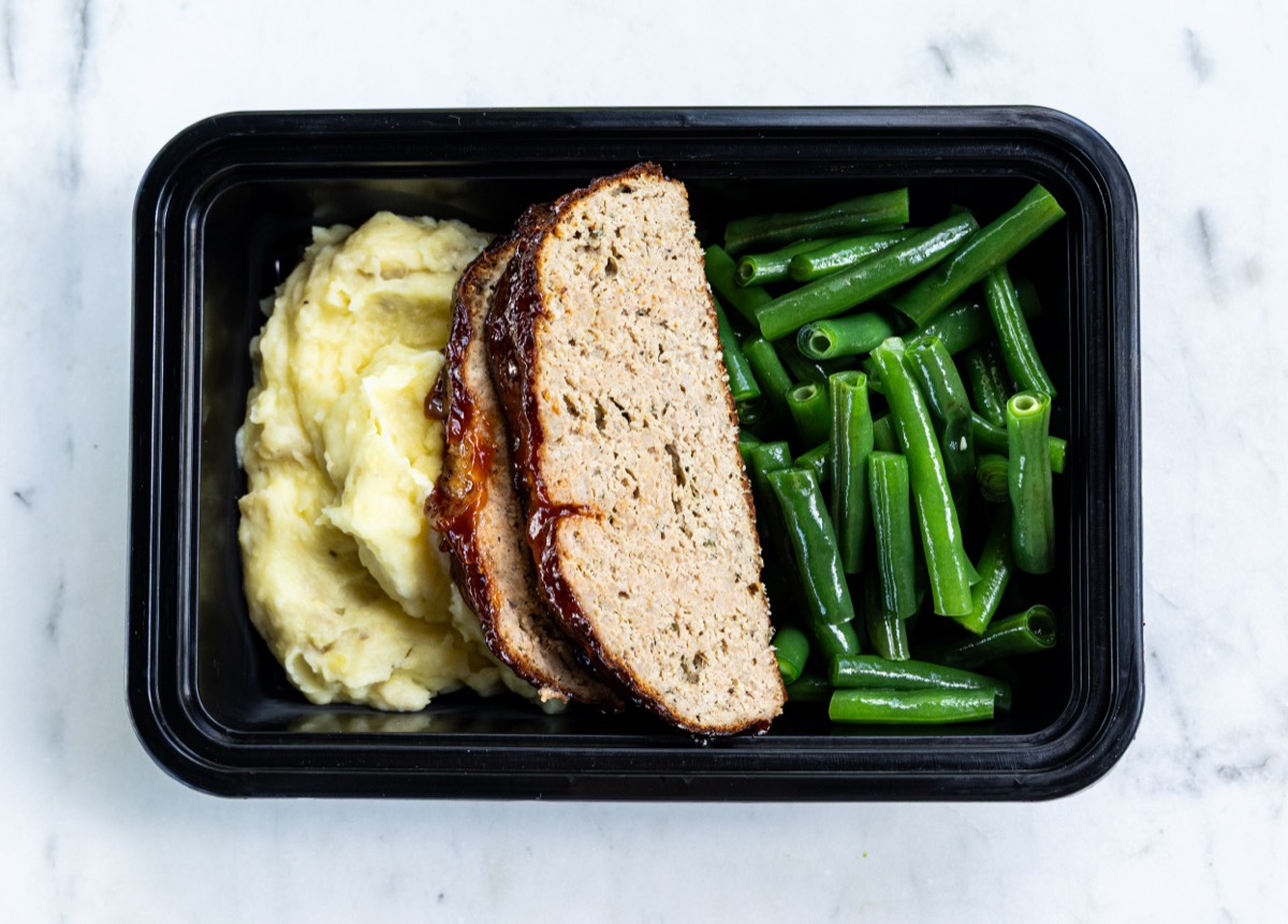 Turkey Meatloaf and Mashed Potatoes